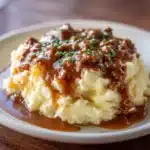 Ground Beef and Gravy Over Mashed Potatoes Recipe