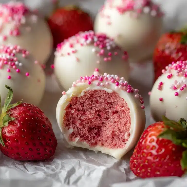 White Chocolate Strawberry Truffles Recipe