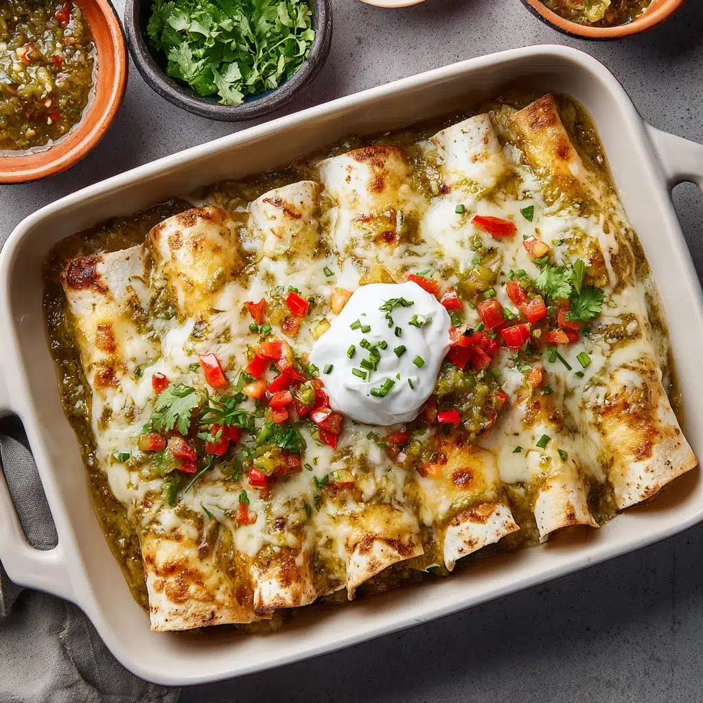 Salsa Verde Chicken Enchiladas Recipe - Recipe Image