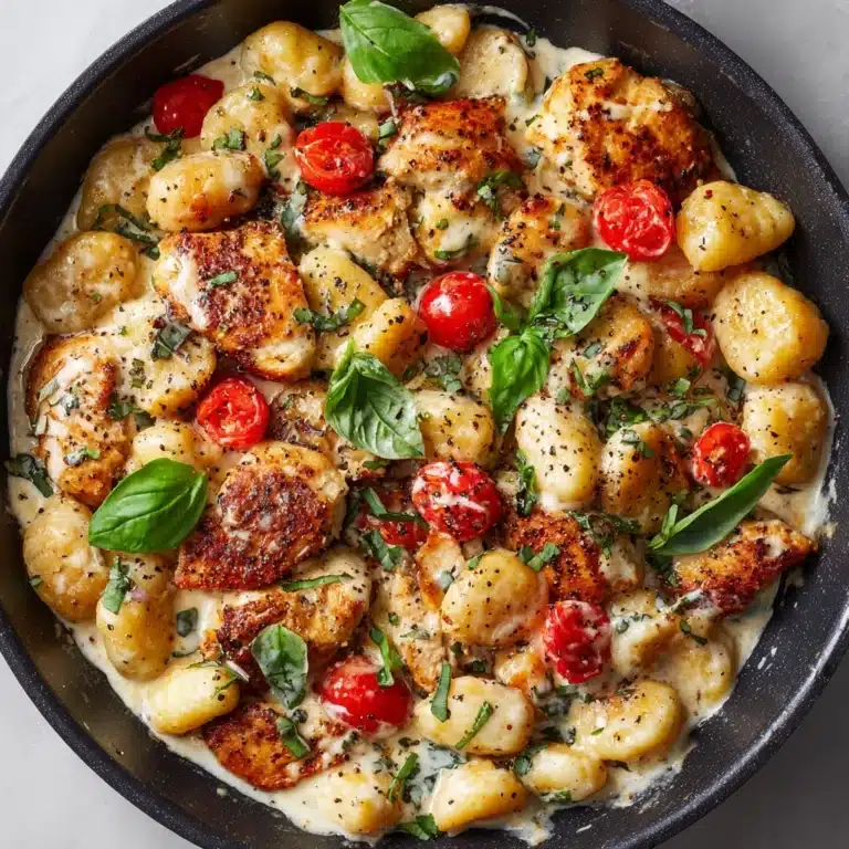 Garlic Chicken Gnocchi Skillet Recipe