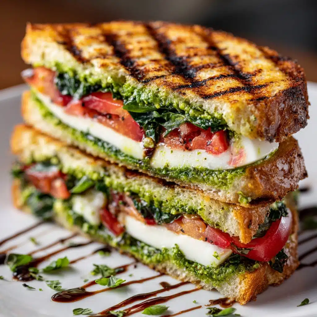 Balsamic Glazed Caprese Panini Supreme Recipe - Recipe Image