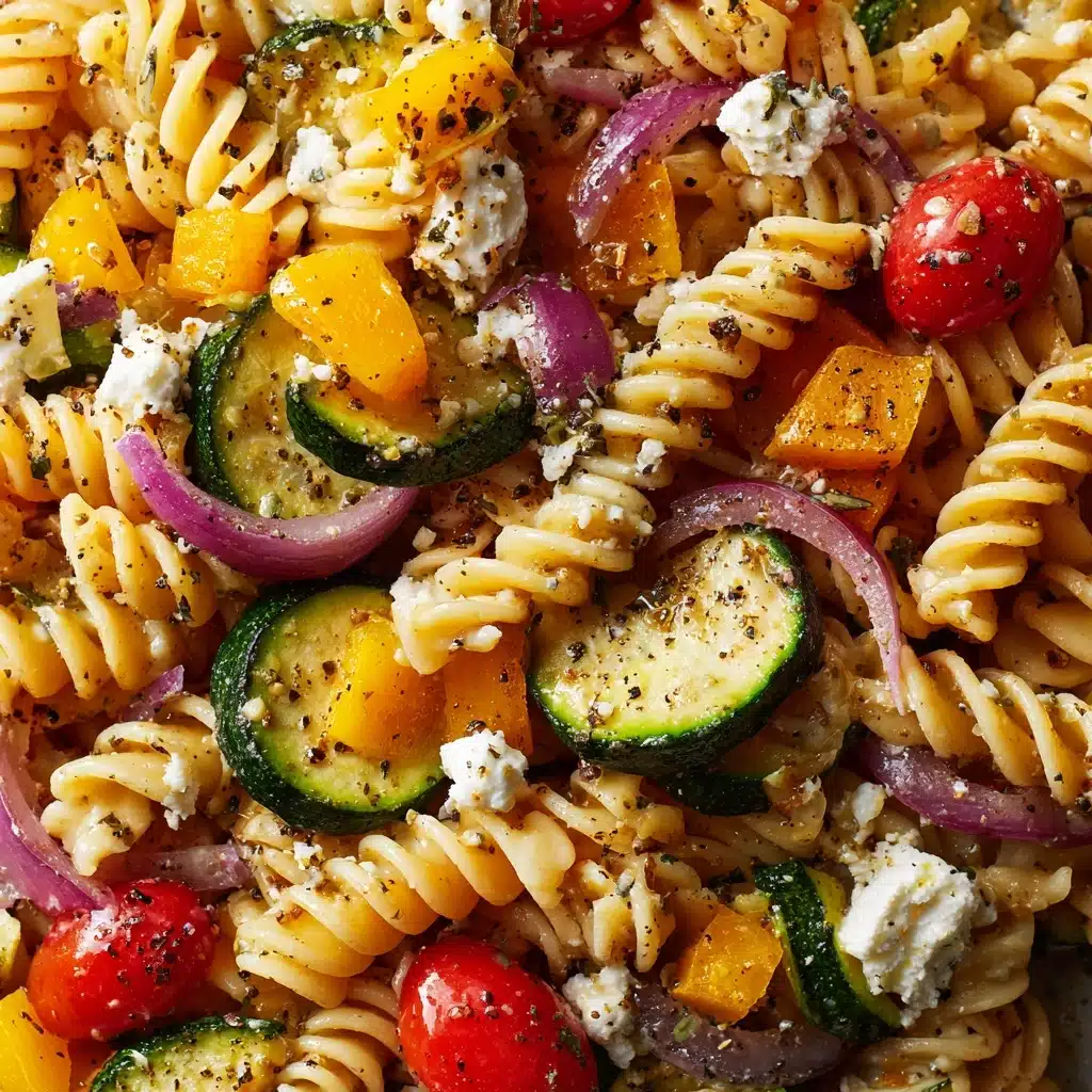 Feta & Roasted Veggie Pasta Recipe - Recipe Image