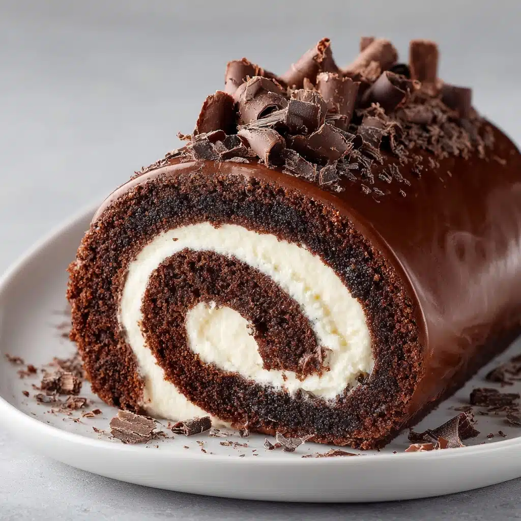 Chocolate Roll Cake Recipe - Recipe Image