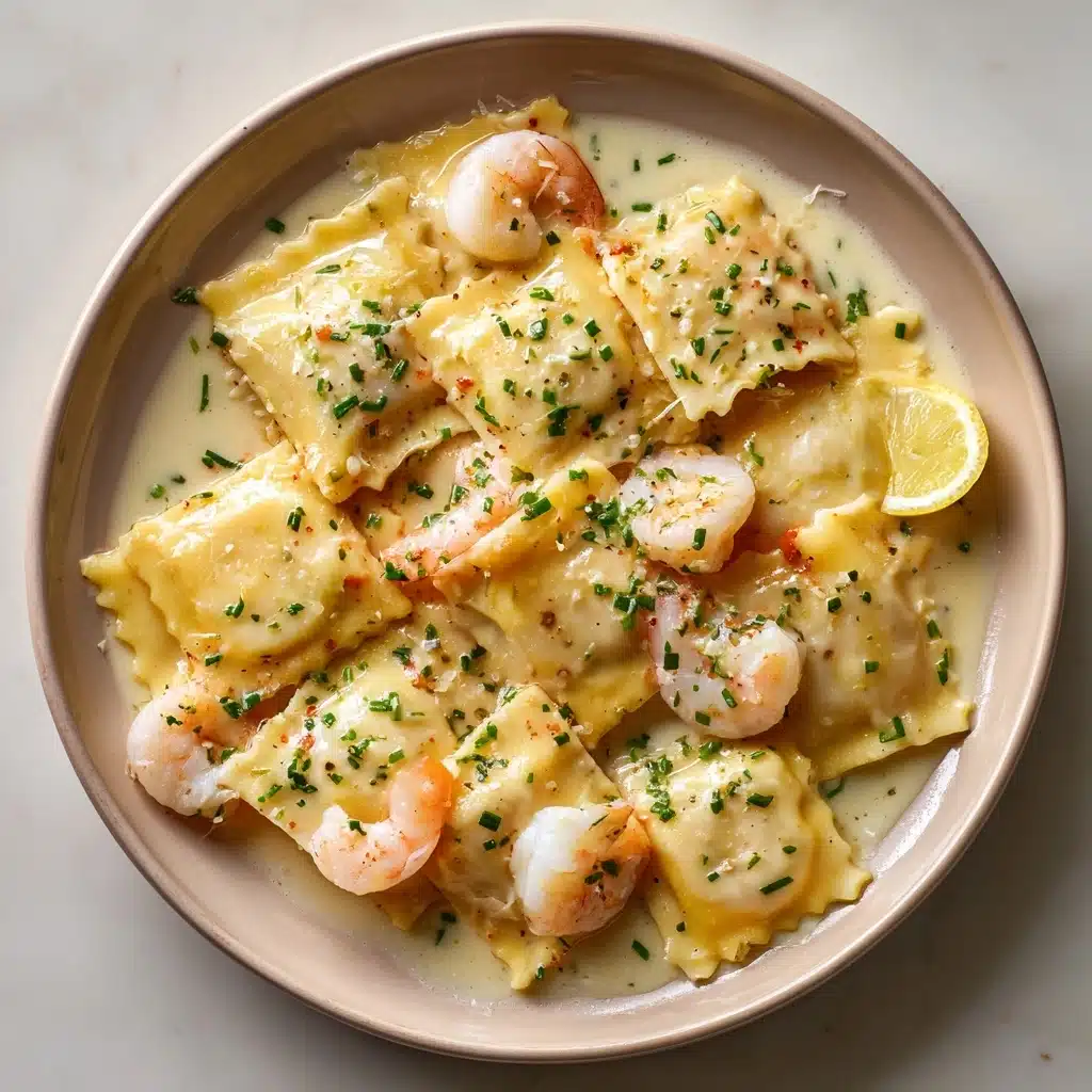 Lobster Ravioli and Lobster in a Zesty Lemon Butter Sauce Recipe - Recipe Image