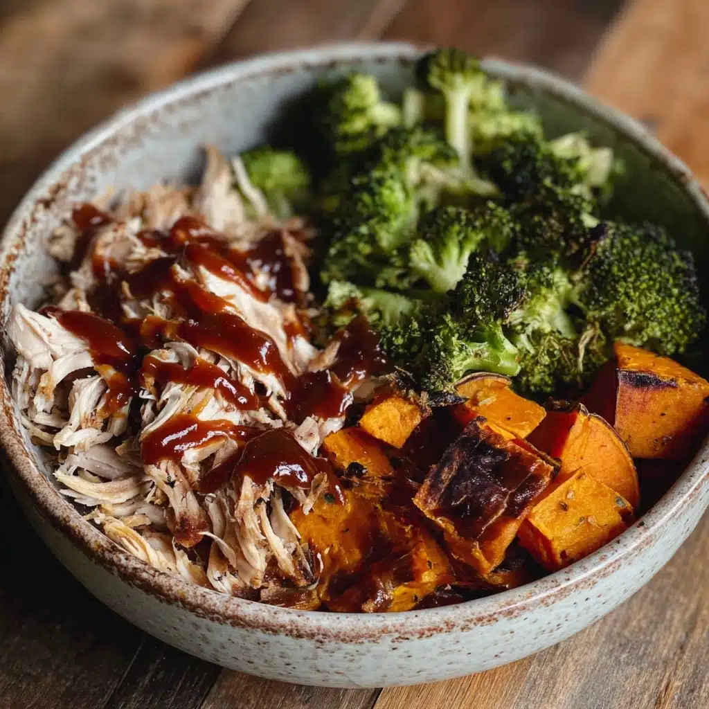 BBQ Chicken & Roasted Sweet Potato Bowls Recipe - Recipe Image