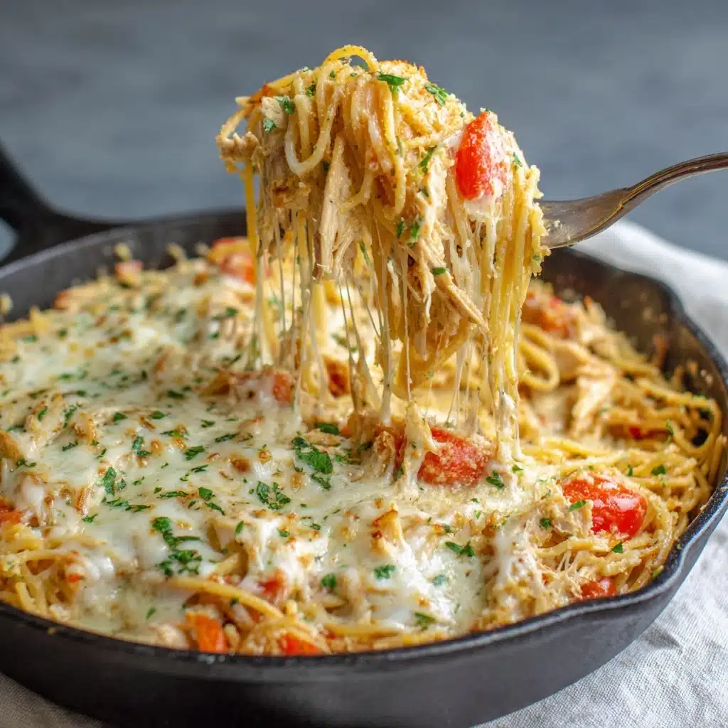 Creamy Chicken Spaghetti Recipe - Recipe Image