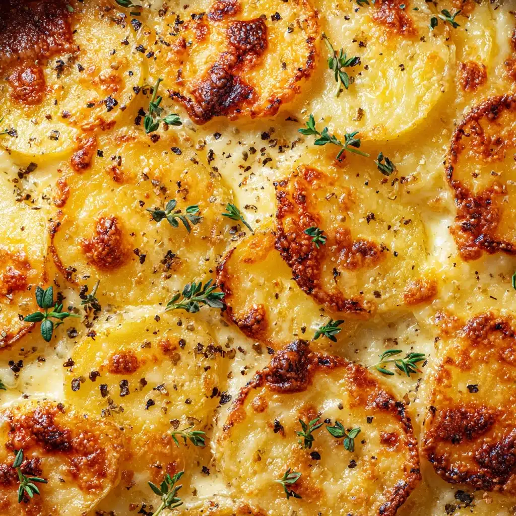Crispy Parmesan and Gruyere Potato Gratin Recipe - Recipe Image