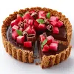 Roasted Rhubarb Chocolate Tart Recipe