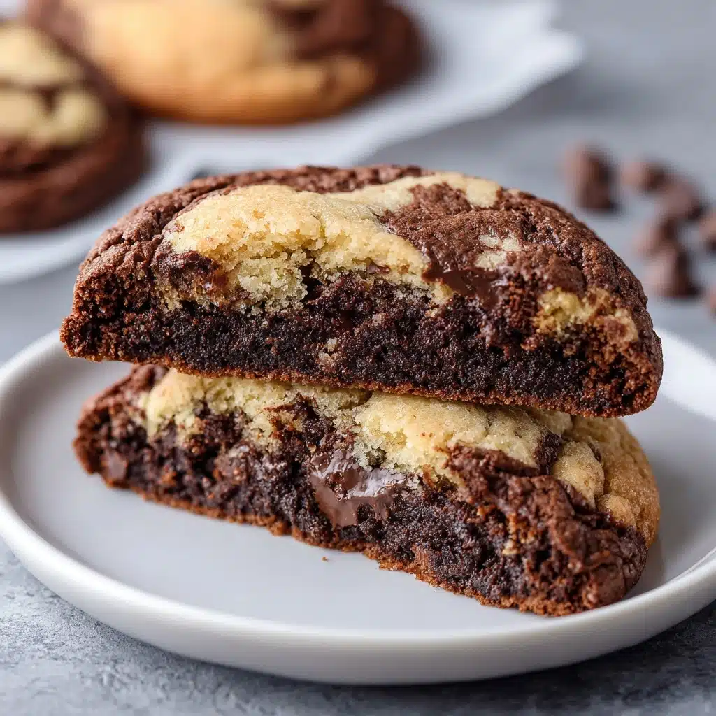 Peanut Butter Brownie Swirl Cookies Recipe - Recipe Image