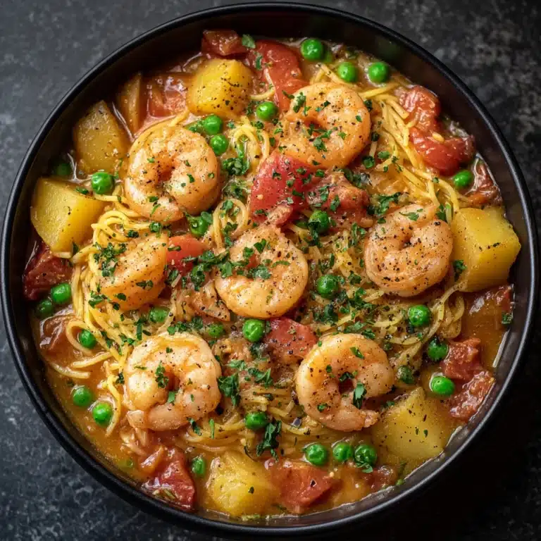 Creamy Garlic Shrimp Pasta Recipe