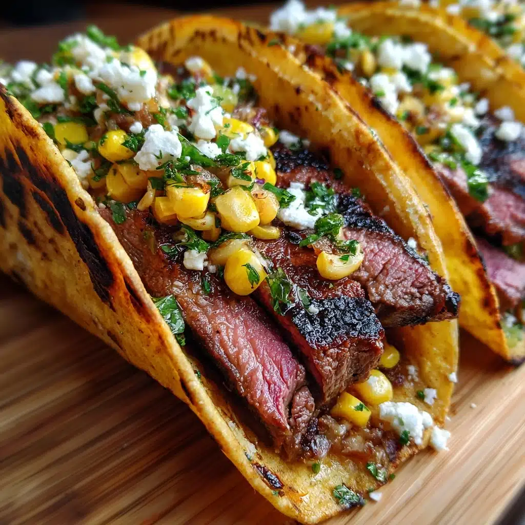 Grilled Steak Elote Tacos Recipe - Recipe Image