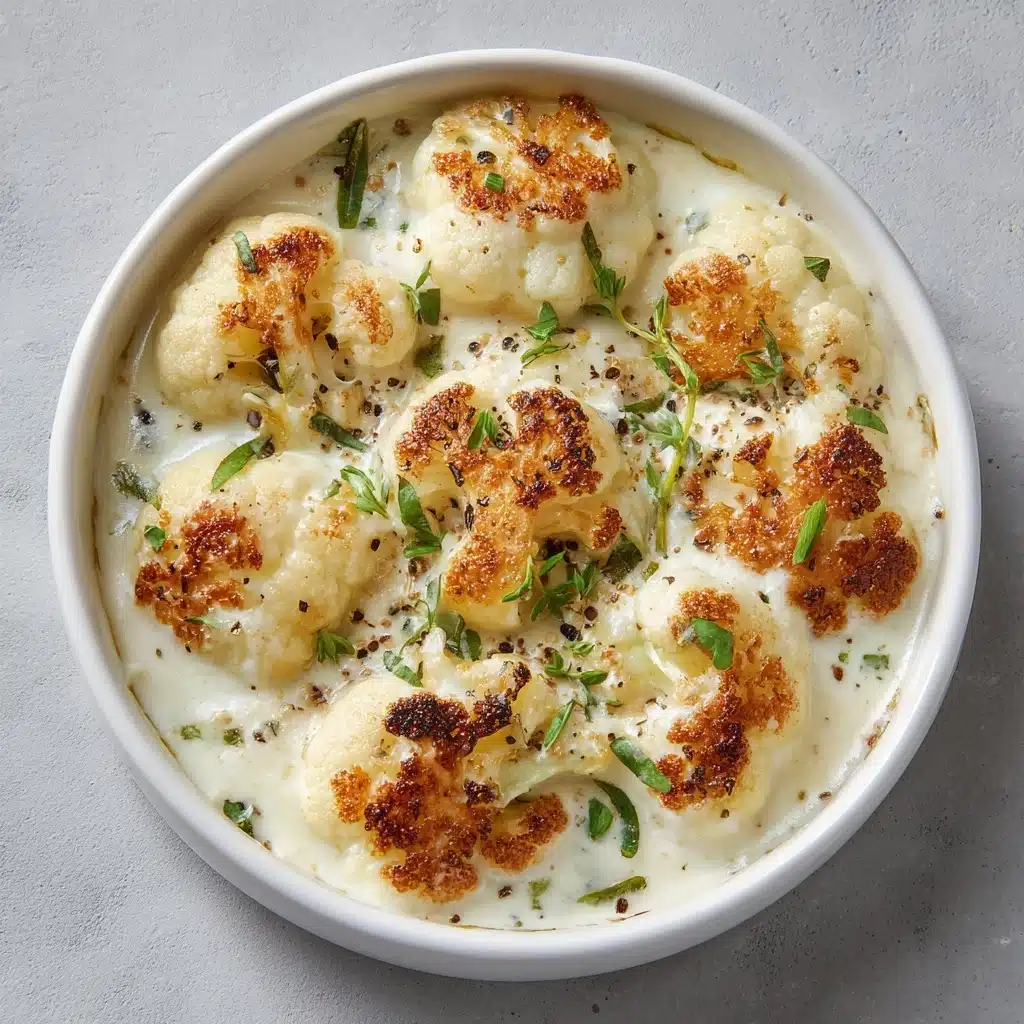 Cheddar Cauliflower and Roasted Garlic Soup Recipe - Recipe Image