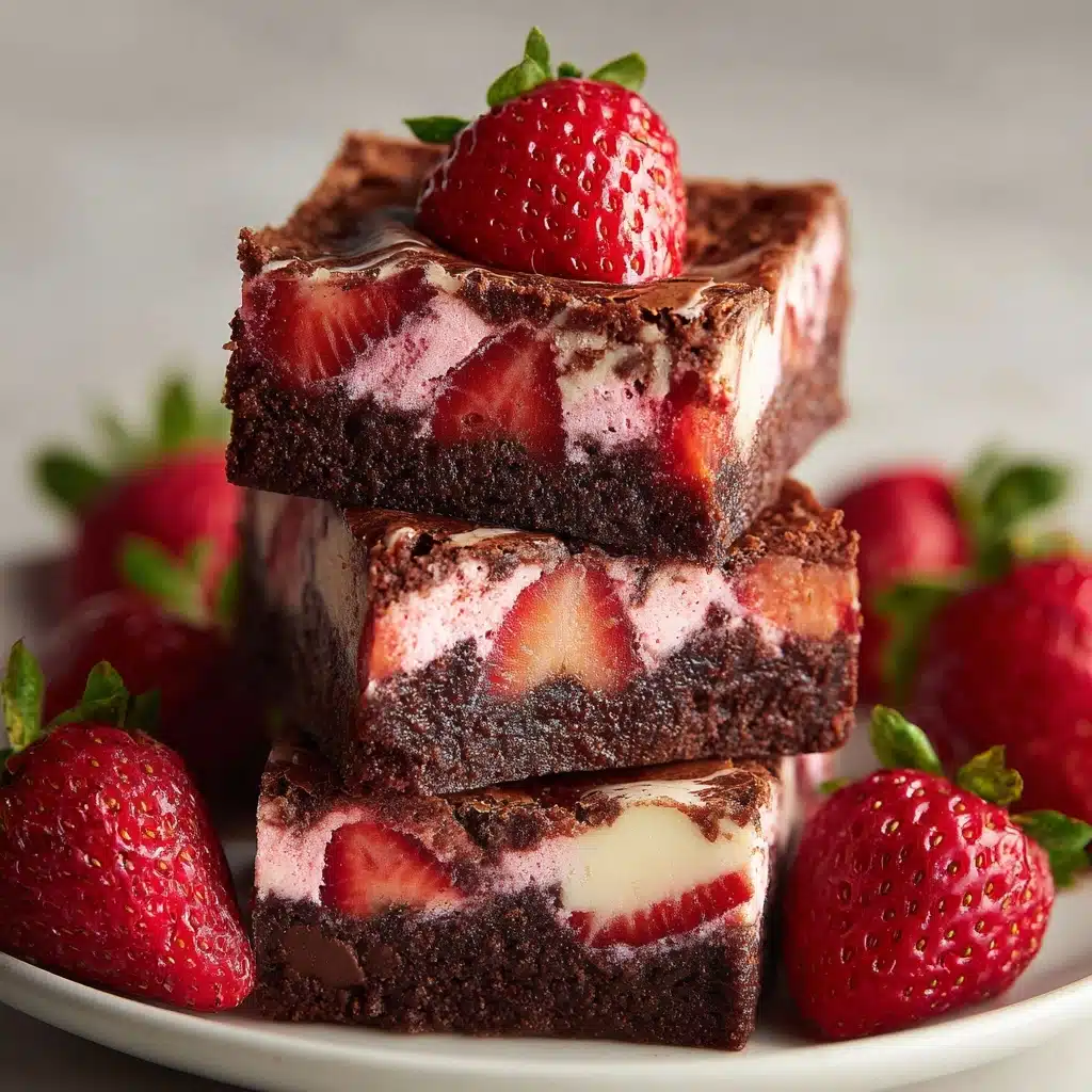 Strawberry Brownies Recipe - Recipe Image