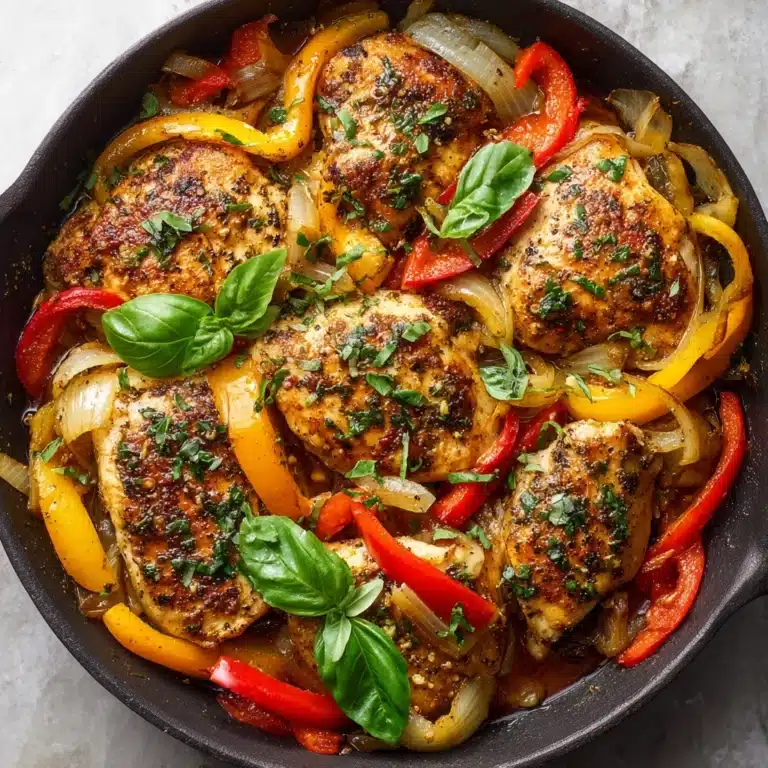 Savory Italian Chicken with Peppers and Meat Recipe