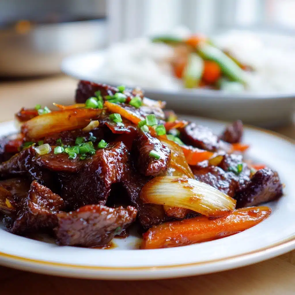 Savory Beef Onion Stir Fry Recipe - Recipe Image
