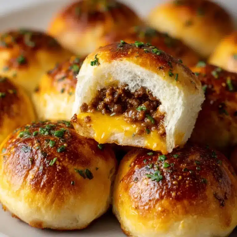 Garlic Parmesan Cheeseburger Bombs Recipe