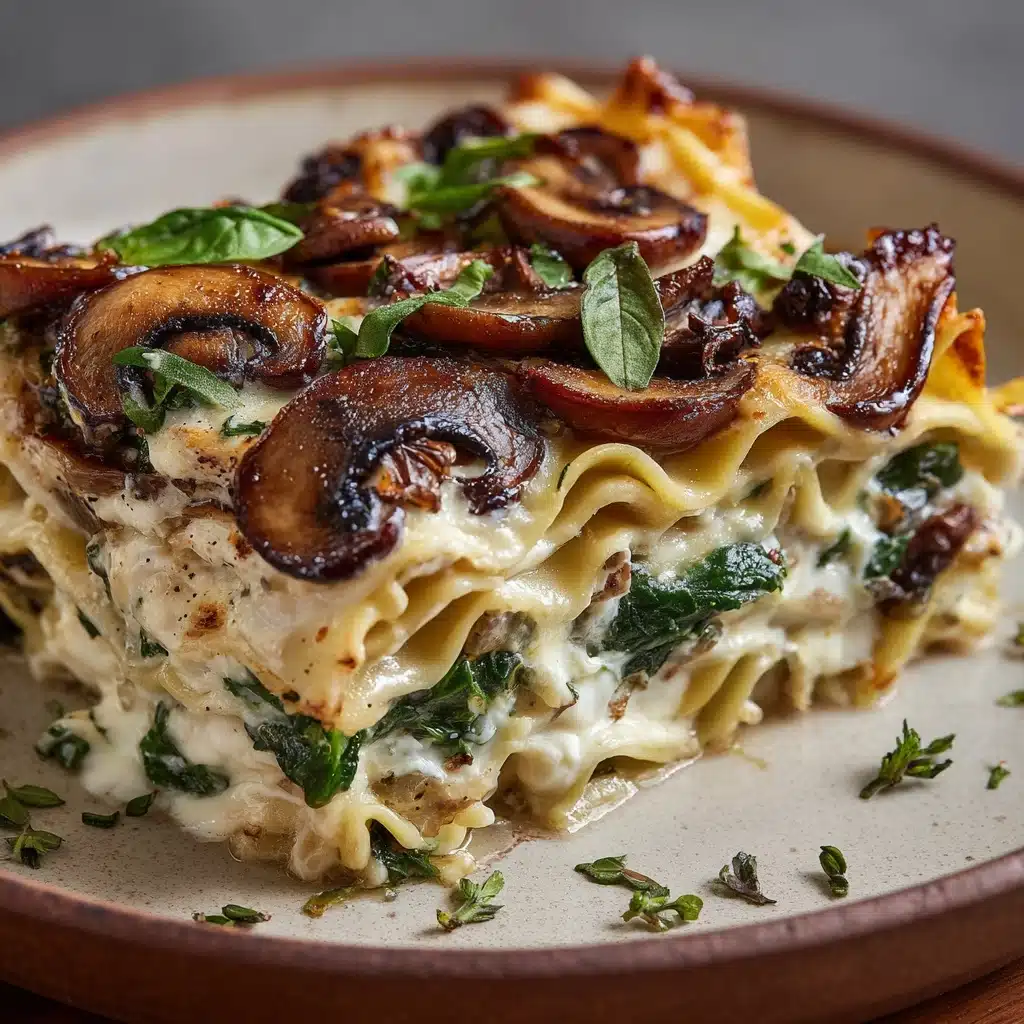 Mushroom and Spinach Lasagna Recipe - Recipe Image