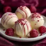 White Chocolate Raspberry Cheesecake Balls Recipe