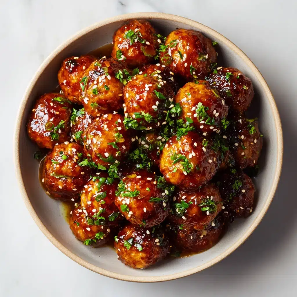 Honey Garlic Turkey Meatballs Recipe - Recipe Image