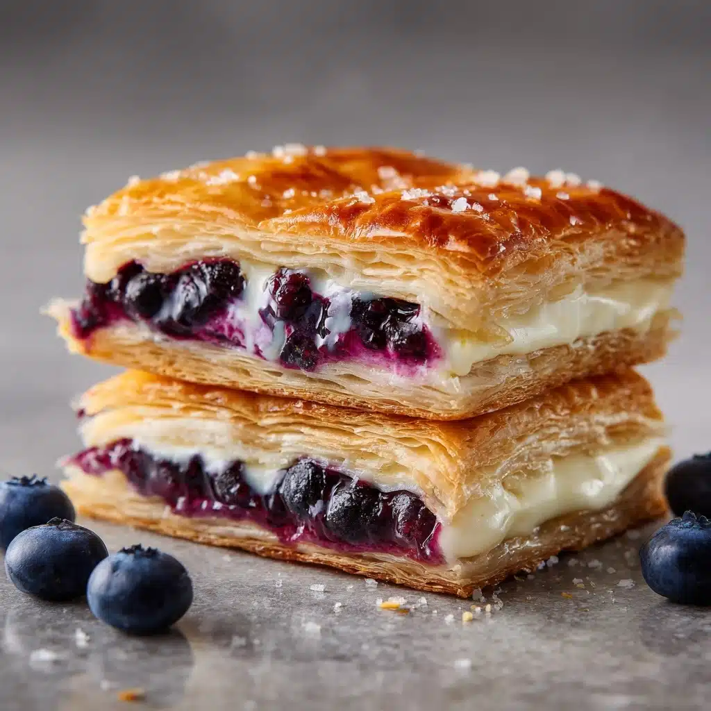 Blueberry Cream Cheese Puff Pastry Recipe - Recipe Image