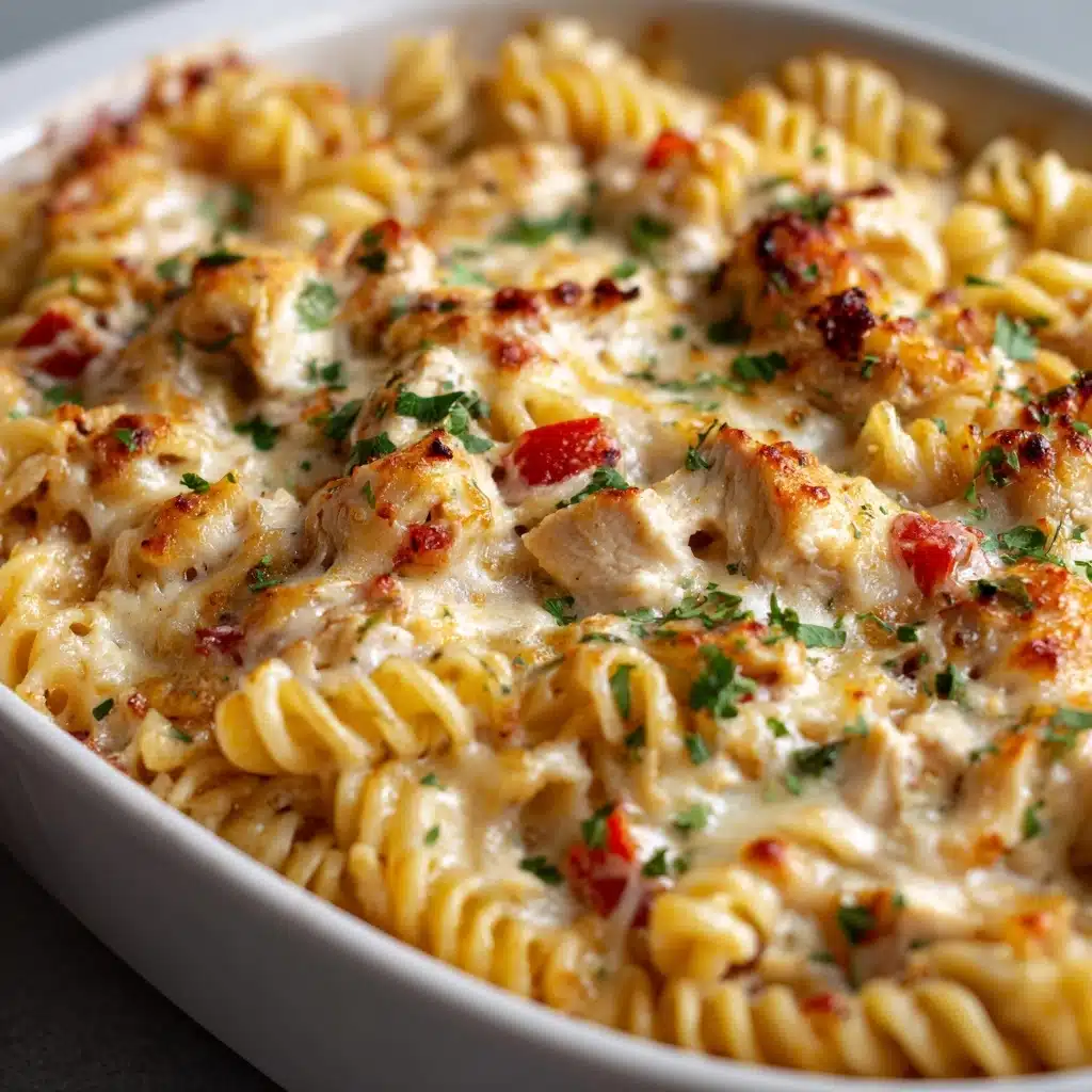 Cajun Cream Cheese Chicken Pasta Bake Recipe - Recipe Image