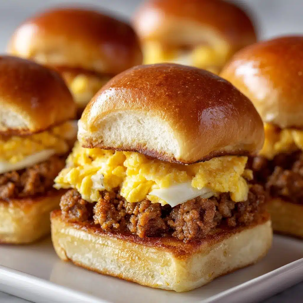 Hawaiian Roll Breakfast Sliders with Sausage, Egg & Cheese Recipe - Recipe Image