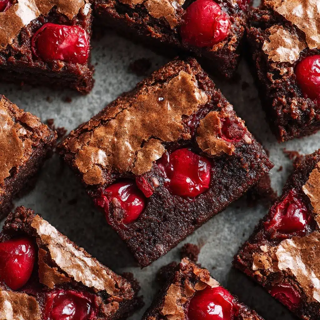 Chocolate Rhubarb Brownies Recipe - Recipe Image