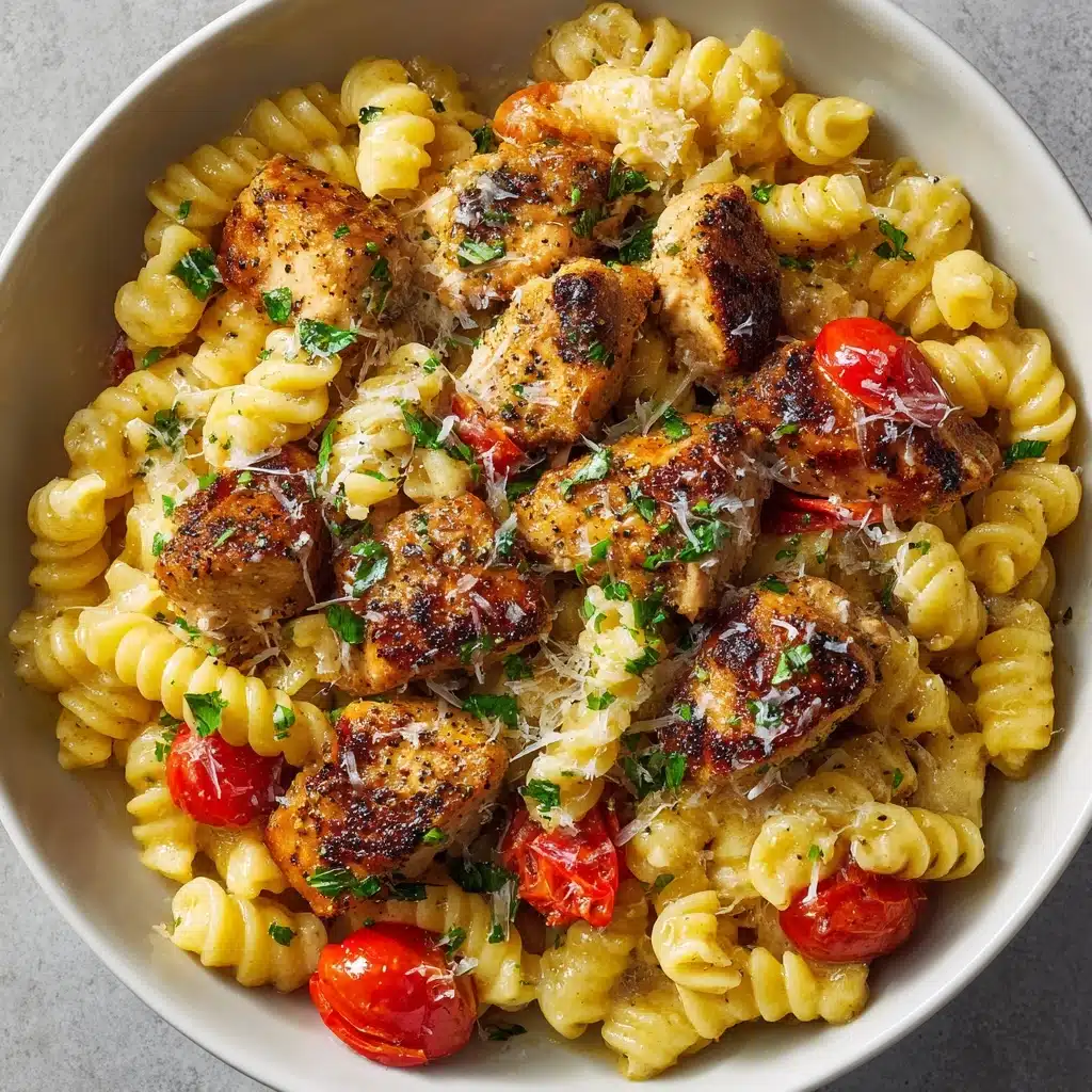hicken and Cajun Sausage Pasta Casserole Recipe - Recipe Image