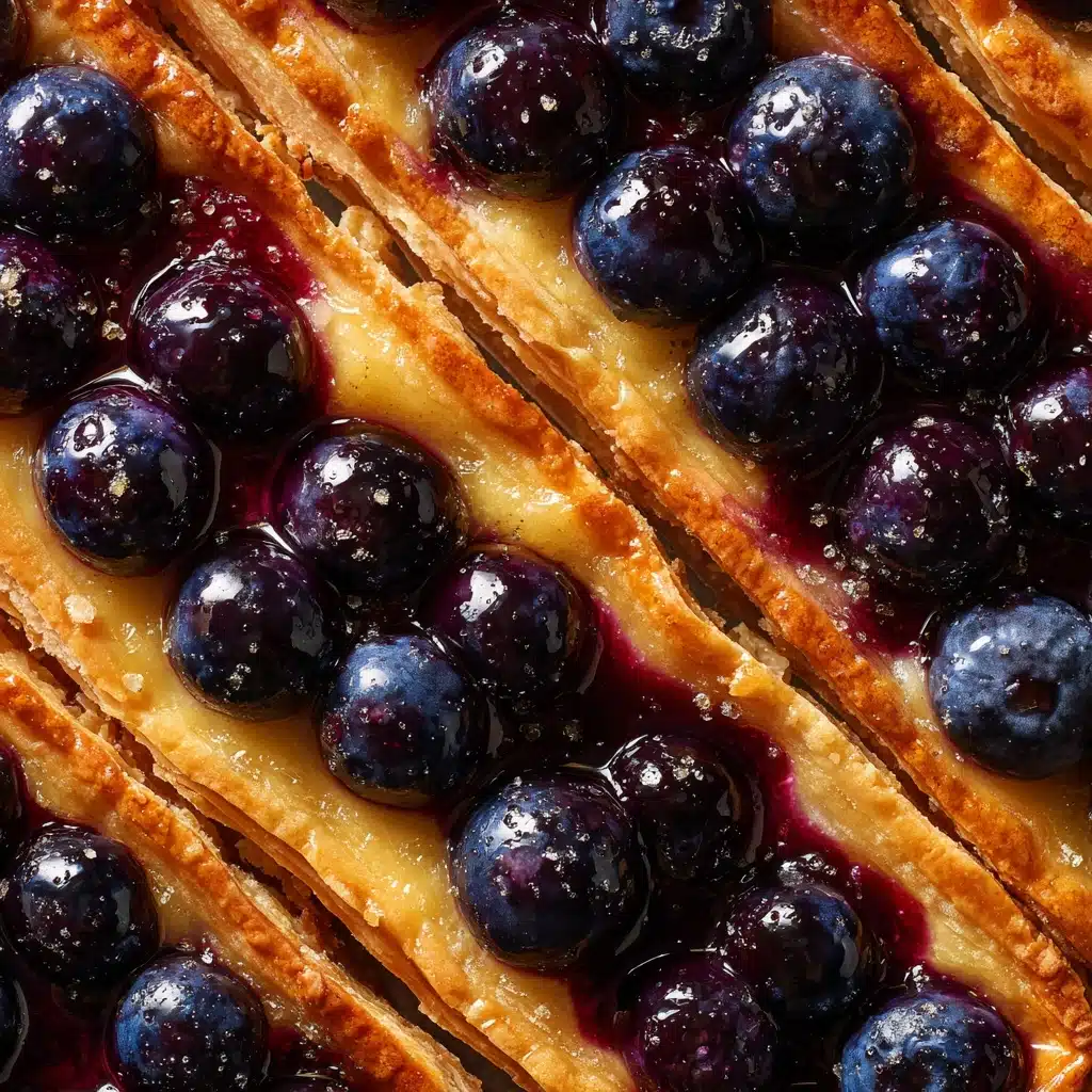 Lemon-Blueberry Puff Pastry Tart Recipe - Recipe Image