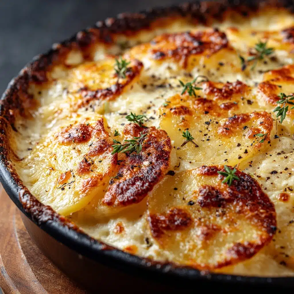 Crispy Parmesan and Gruyere Potato Gratin Recipe - Recipe Image