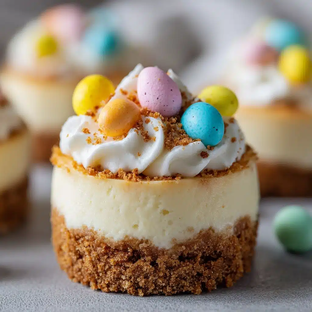 Easter No-Bake Mini Cheesecakes Recipe - Recipe Image