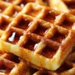 Cornbread Waffle Bites with Honey Butter Syrup Recipe