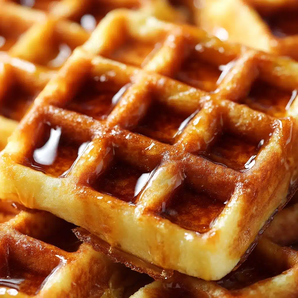 Cornbread Waffle Bites with Honey Butter Syrup Recipe