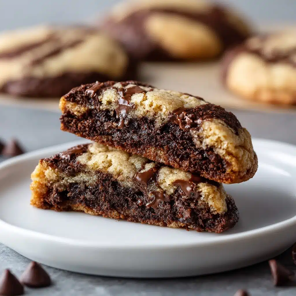 Peanut Butter Brownie Swirl Cookies Recipe - Recipe Image