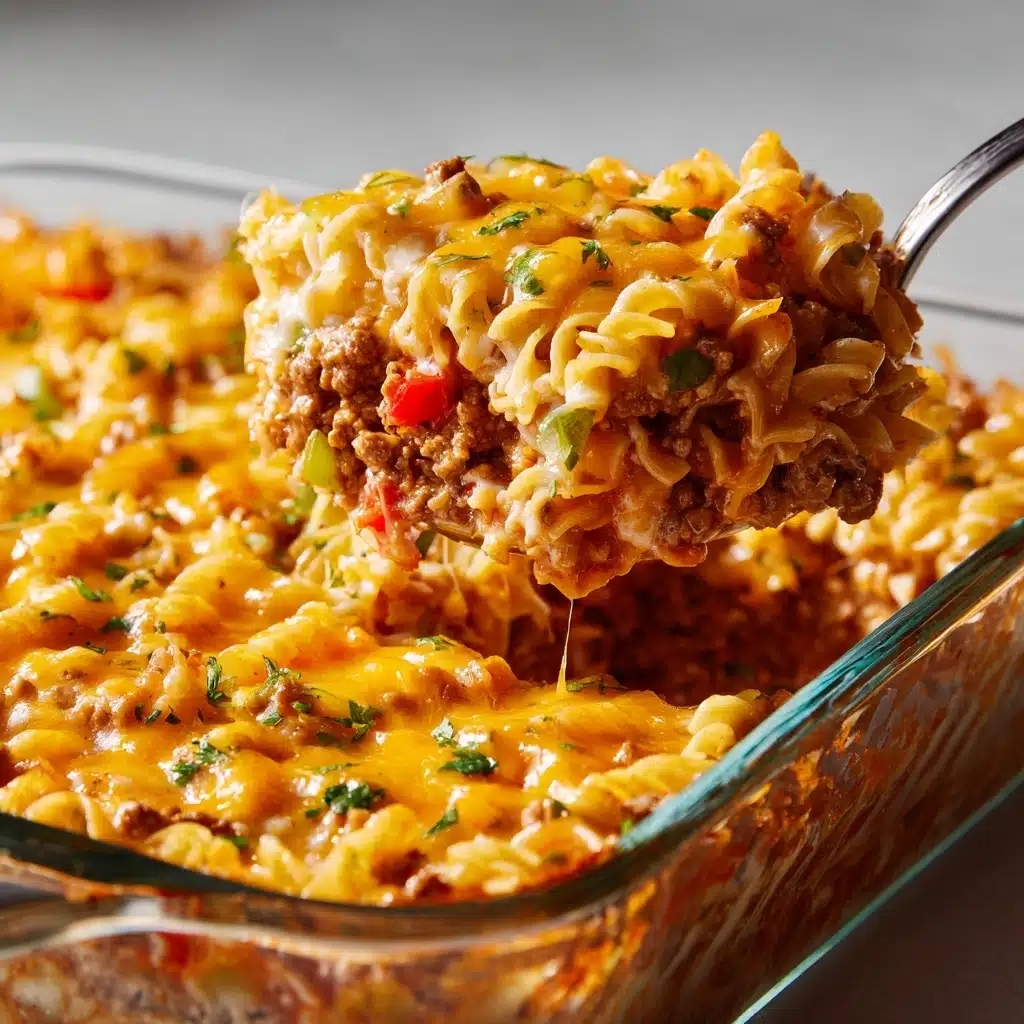 Southern Five Layer Beef Casserole Recipe - Recipe Image