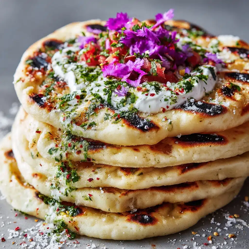 Grilled Naan (Indian Flatbread) Recipe - Recipe Image
