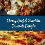 Cheesy Beef & Zucchini Casserole Recipe