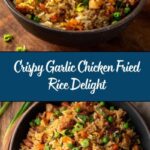 High-Protein Crispy Garlic Chicken Fried Rice Recipe