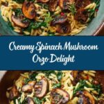 Creamy Spinach and Mushroom Orzo Recipe