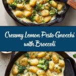 Creamy Lemon Pesto Gnocchi with Broccoli Recipe