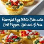 Egg White Bites with Bell Pepper, Spinach, and Feta Recipe
