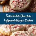 White Chocolate Dipped Peppermint Sugar Cookies Recipe