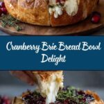 Baked Cranberry Brie Bread Bowl Recipe