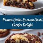 Peanut Butter Brownie Swirl Cookies Recipe