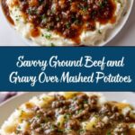 Ground Beef and Gravy Over Mashed Potatoes Recipe