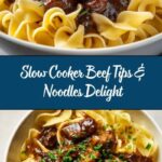 Crockpot Beef Tips & Noodles Recipe