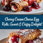 Cherry Cream Cheese Egg Rolls Recipe