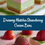 Matcha Strawberry Cream Bars Recipe