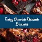 Chocolate Rhubarb Brownies Recipe