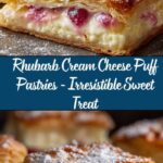 Rhubarb Cream Cheese Puff Pastries Recipe